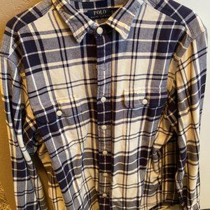 Ralph Lauren Polo Flannel Shirt. Men's XL